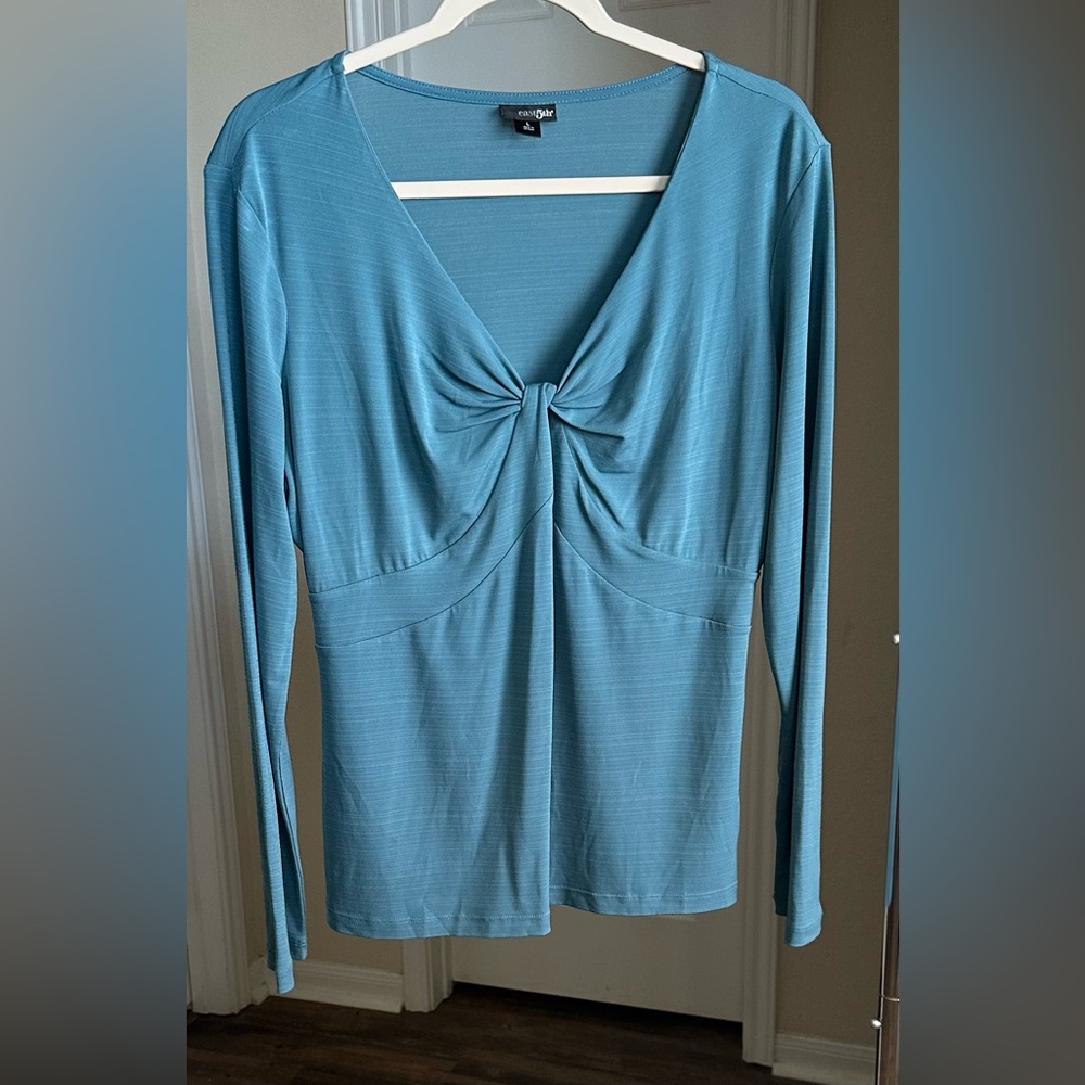 East 5th Teal Long Sleeve Top